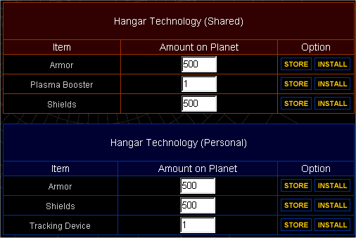 Hangar Technology shared/private